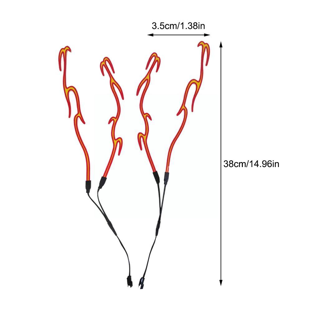 4 In 1 Helmet LED Cold Light Mod Kit Bike Helmet Lamp Bar Luminous Signal Sticker Night Riding Signal Helmet Light DIY Decor