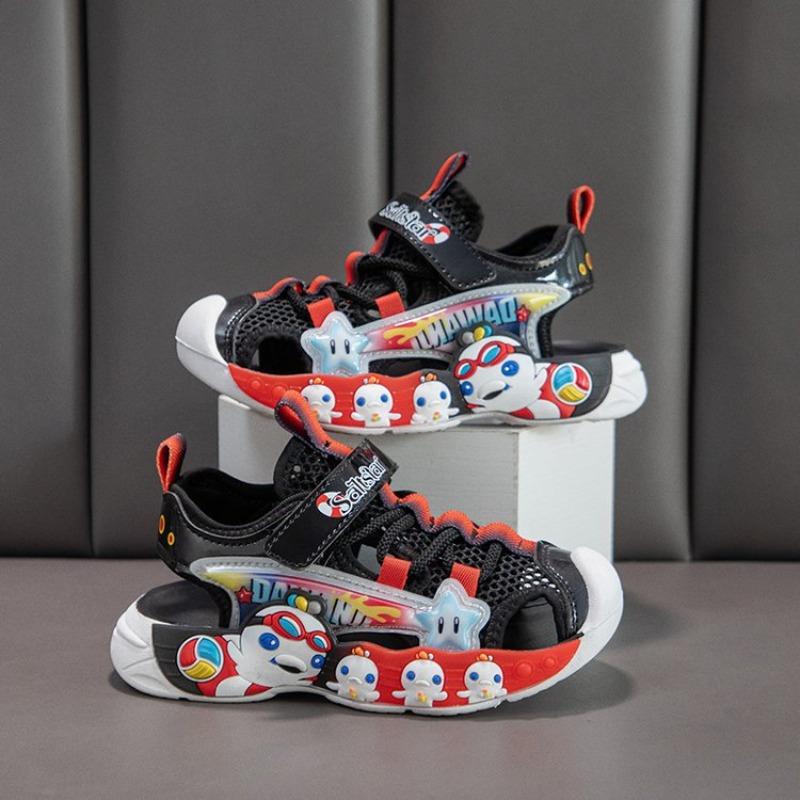 Kids Summer Sandals Boys Beach Shoes Student Children Shoes 33 чёрный