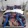 3D Printed Jinx Arcane Bedding Set Pillowcase Duvet Cover Double Twin Full Queen King Adult Kids Bedclothes Quilt Cover