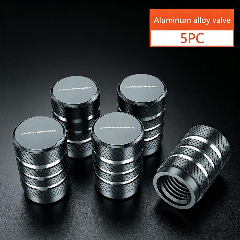 5Pcs Aluminum Car Wheel Tire Valve Caps Tyre Rim Stem Covers Airdust Waterproof For BMW M X1 X3 X5 X6 X7 G20 F20 F39 F48 E46 E90 GX6