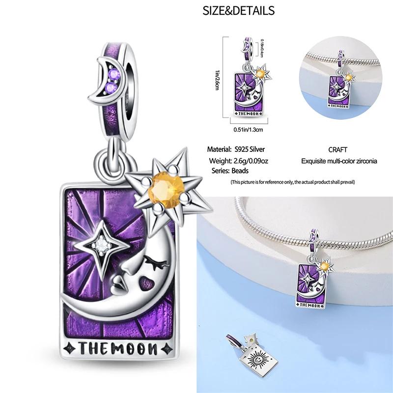 100% Copper Exquisite Tarot Cards Bracelet Pendants Blood Red Fire Snake Rose Charms Beads Diy Jewelry For Women