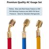 R410a 3 Way AC Diagnostic Manifold Gauge Set for Freon Charging Fits R32 R410a R-404A R-134a Refrigeration Manifold Gauge Air