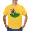 SNOOKER CAT T-shirt summer top sublime vintage fruit of the loom mens t shirts