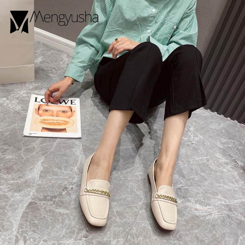 Модные женские туфли на плоской подошве — фото 6