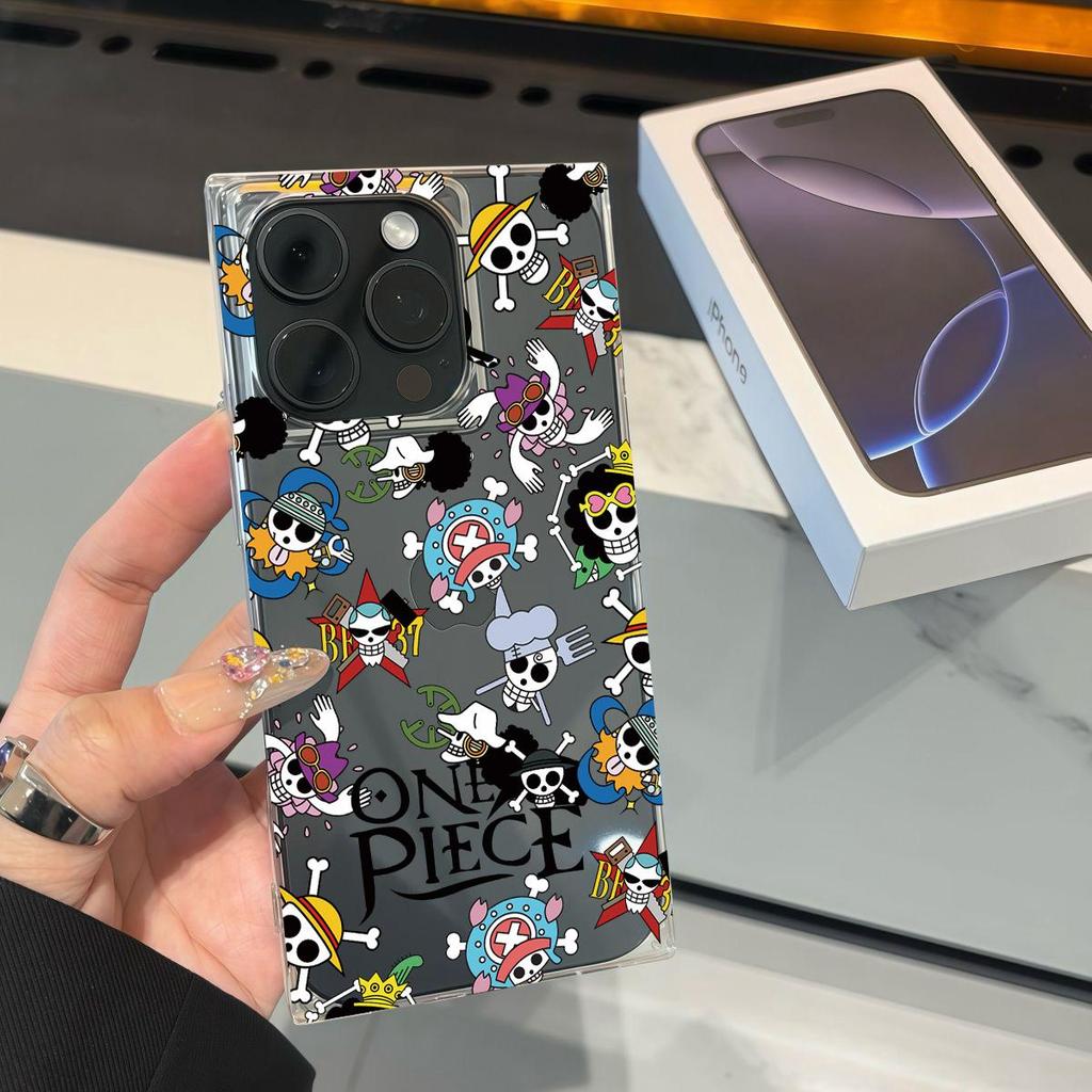 Clear Square Back Tube Case Protection For iPhone 15 Plus 13 14 Pro Max 12 11 16 ProMax Anti-Oxygen,Full Screen One Piece Pattern Casing