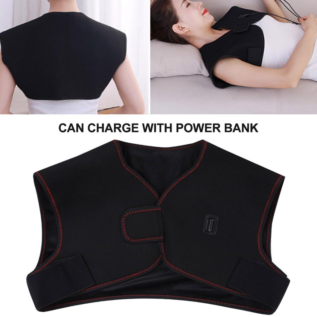 USB Electric Heating Pad Warm Therapy Neck Shoulder Back Pain Relief Cushion