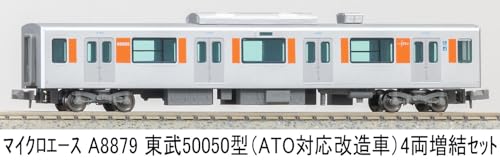 Micro Ace N Gauge Tobu 50050 Series (ATO Compatible Modified) 4-Car Add-on Set Railway Model Train A8879