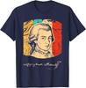 Wolfgang Amadeus Mozart Komponist Musiker Retro T-Shirt