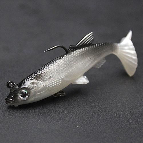 5Pcs Silicone Fishing Lures Artificial Bait Bass Fishing Bait Cool Fishing Accessory