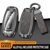 Zinc Alloy Car Key Case Cover Fob For Hyundai I30 Ix35 KONA Encino Solaris Azera Grandeur Ig Accent Santa Fe Palisade Key Shell