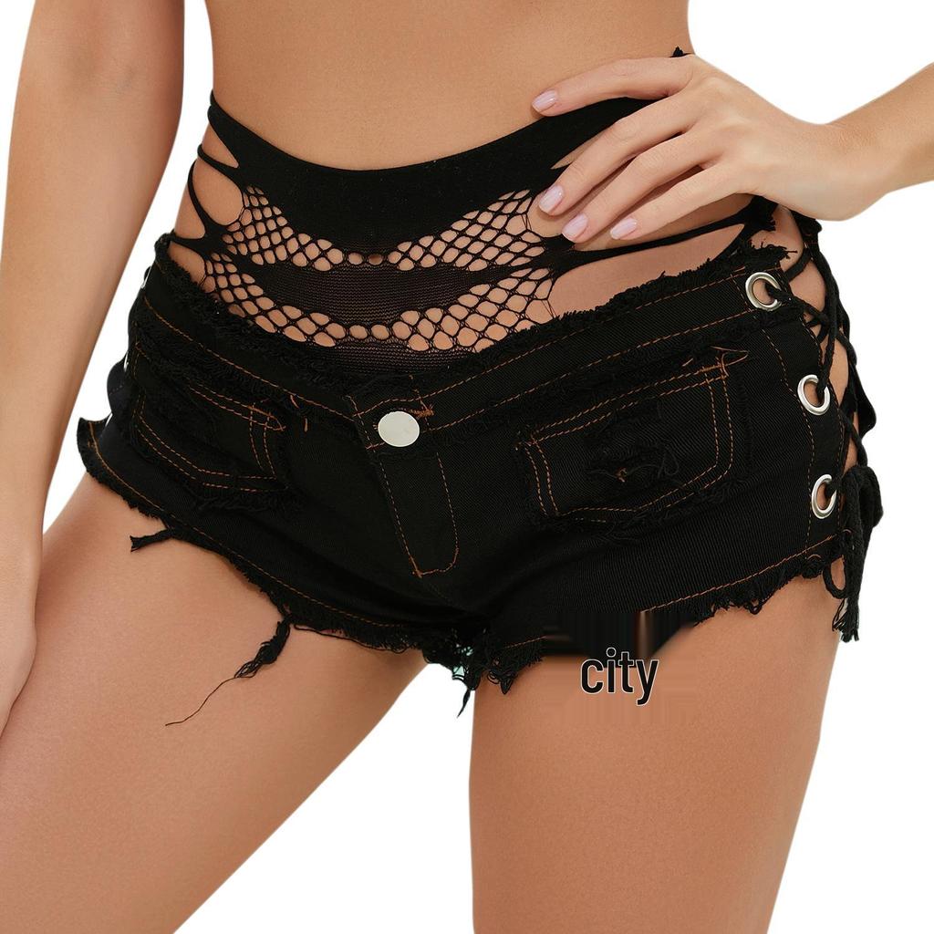 2025 Versatile Women's Low Waist Denim Shorts - Slim Fit, Casual, Sexy Hip-Wrapping Summer Nightclub Style