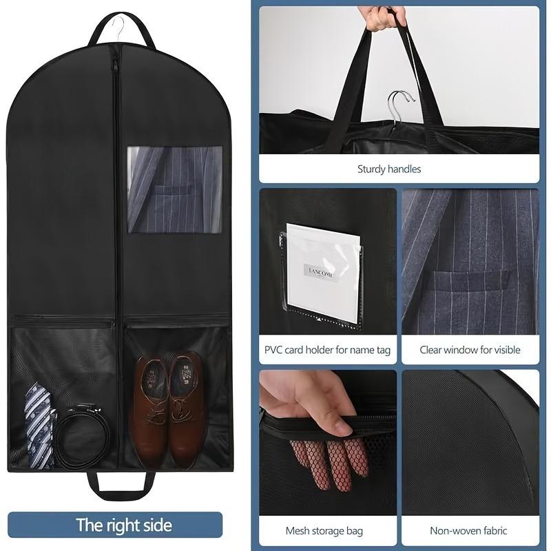 

41 Garment Dust Cover Bags with Window, Hanging Storage for Shirts Suits Dresses Coats, Closet Wardrobe Organizer Dust Cover