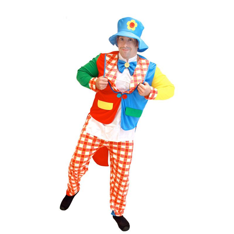 RTS 2026 Adult Echo Unisex Costume Set Polyester Spandex Funny Circus Jumpsuit Wig Hat Halloween Stage Carnival