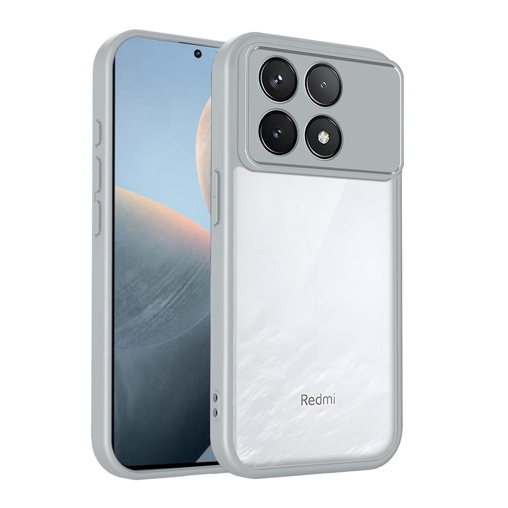 KEYSION Transparent Phone Case for Xiaomi POCO F8 Ultra Soft Silicone+PC Clear Shockproof Phone Back Cover for POCO F8 Pro