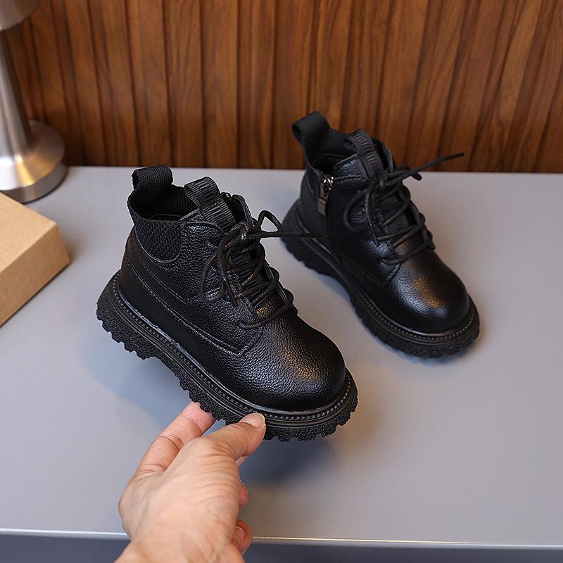 Children's Shoes, Kids' Martin Boots, Autumn and Winter Models, Boys' British-style Leather Boots, Girls' Short Boots, Baby Shoes