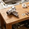 Threaded Faucet Branch Fitting 3 Way Metal Water Split Piece with Shutoff Control for Filter and Kitchen Use Tasks