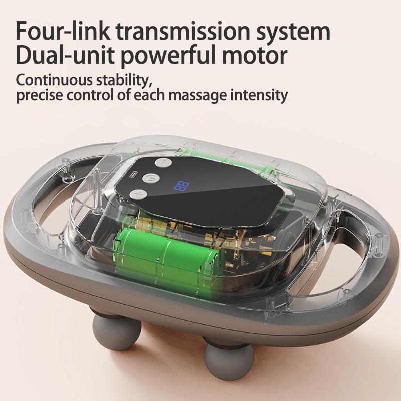 Six-head Fascia Gun Muscle Relaxation LCD Display Massager Wireless Professional Electric Legs Waist Back Full Body Massage Gun