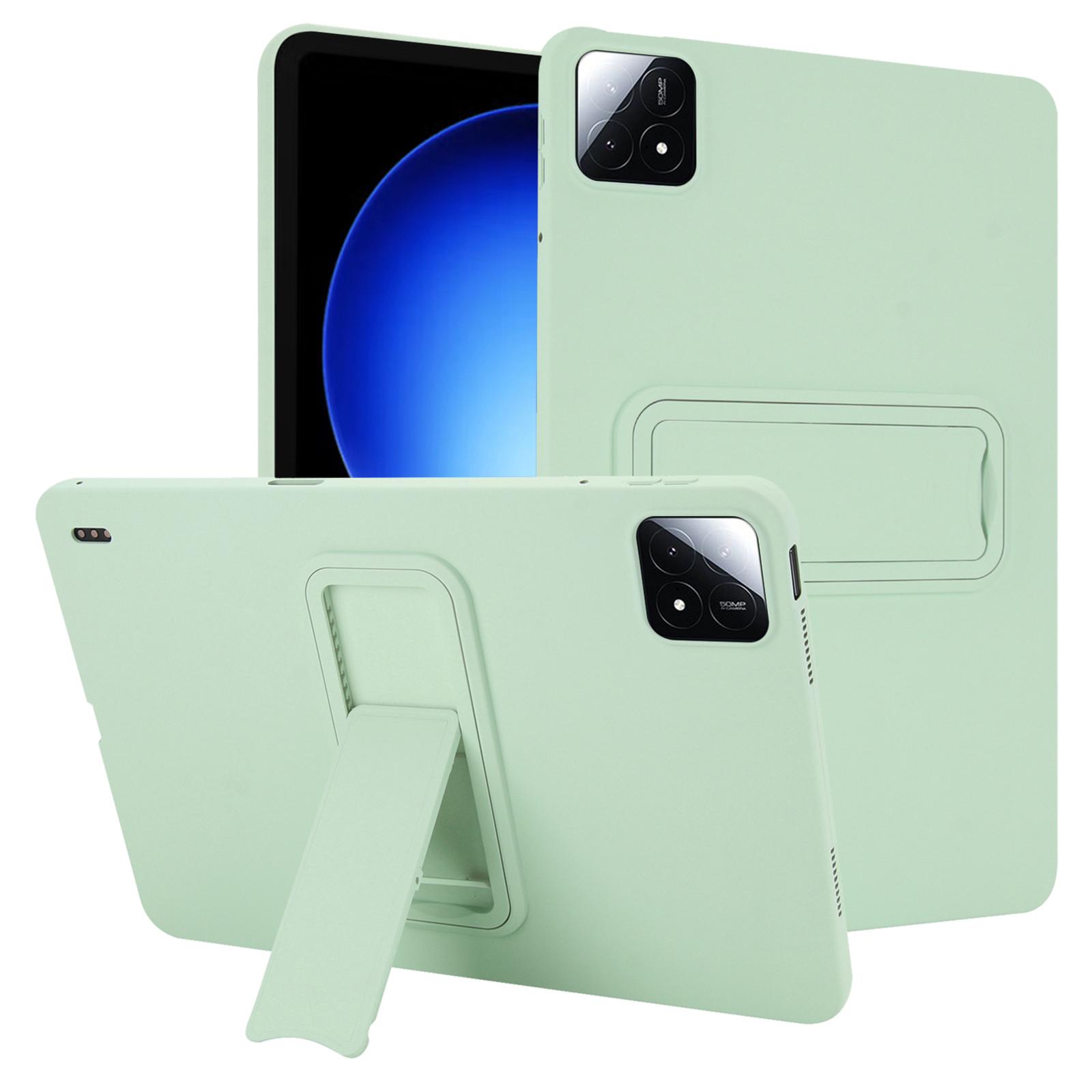 

For Xiaomi Pad 6S Pro 12.4 Case TPU+PC Skin-Friendly Kickstand Tablet Cover Mint Green