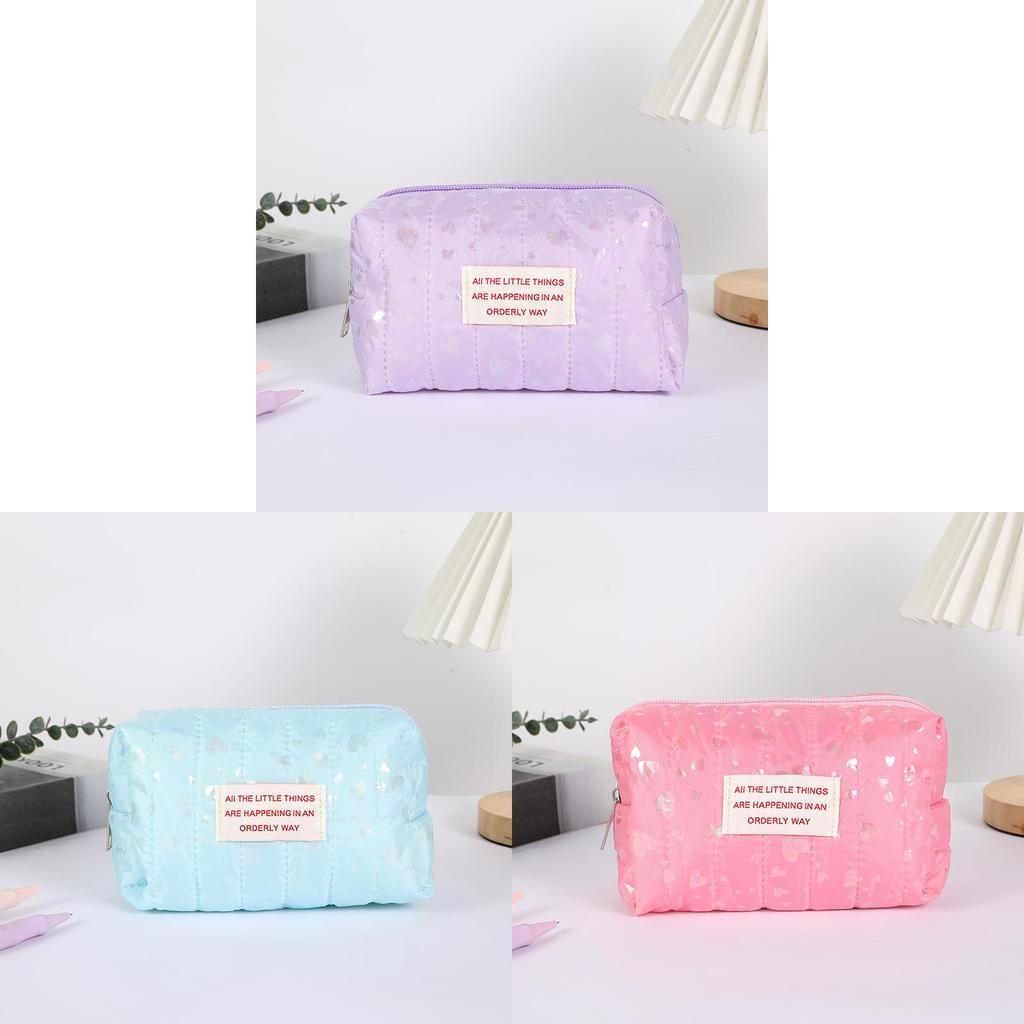 Large Capacity Pencil Case For Girls With Polyester Material And Cute Korean Style Design