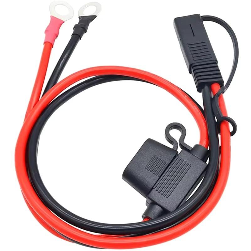 Uiz 1PCS 12V Charger Cable Quick Extension Cord Connector Cable for Motorcycle Battery Terminal To SAE for Battery Maintain Char