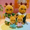 Forest Family Reindeer Rabbit Panda Animal Simulation Dollhouse Furniture Toy Set House Accessories Christmas Gifts