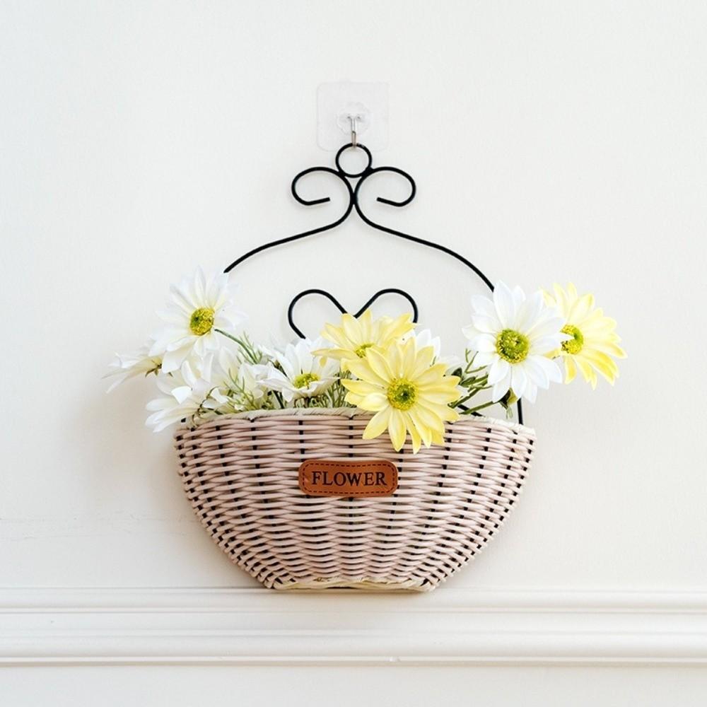 Wall Mounted Wall Planter Wear-resistant Decorative Plant Basket Hanging Flower Basket Porch