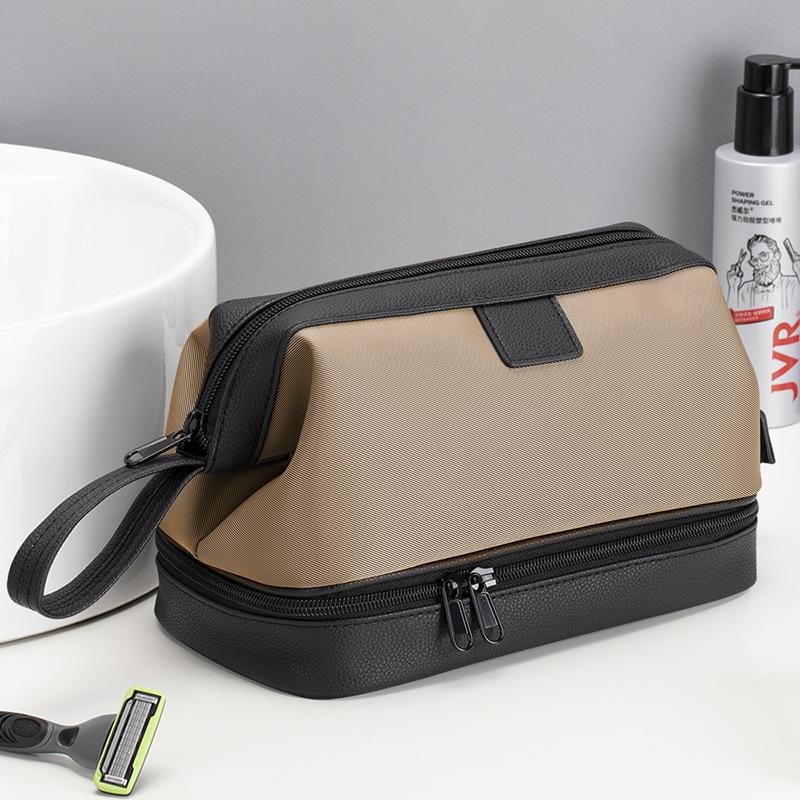 Large Capacity Dry Wet Separation Toiletry Bag Multi-Purpose Waterproof Travel Storage Pouch for Outdoor Trip Bathroom Organizer