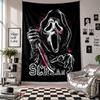 Wall TapestryScream Ghostface Art Hanging Cloth Decorative Background Cover for Room Decoration