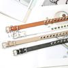 Metal Buckle Dresses Decoration Women Waistband PU Leather Waist Strap Rivet Waist Belts