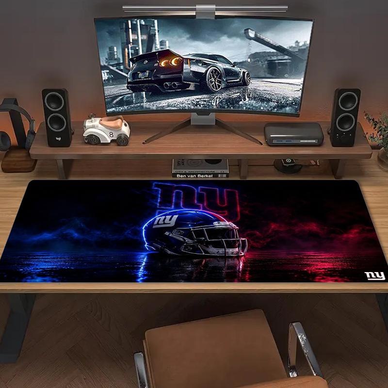 New York Giants Mouse Pad Large Gaming Table Cushion Nonslip Laptop Tablet Big Mousepad Xxl Mat Mini Pc Playmat With Lock Edge
