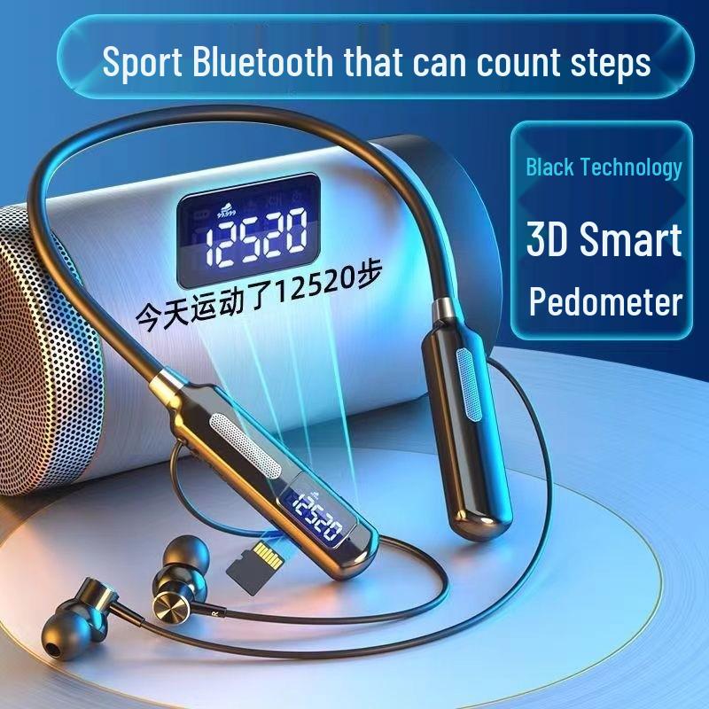 2025 Bluetooth Neckband Headphones: Long Battery Life, Sports-Ready, Music Listening, Apple & Android Compatible with Call Function