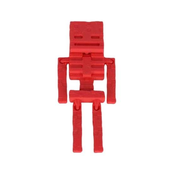 Pixel Robot Ornament Fidget Toy Mini Robot Figurine DIY Assembly Toy Robot Figure Stress Relief Toy Gift for Robot Lovers