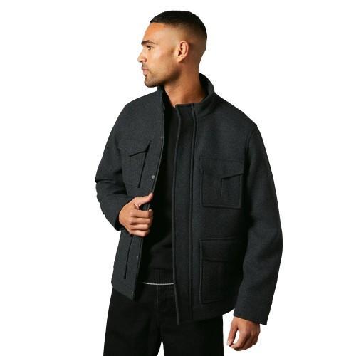 Maine Mens Wool Blend 4 Pockets Jacket