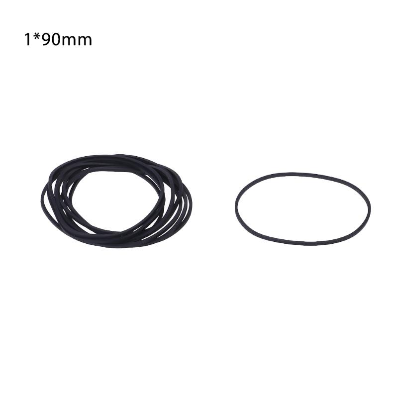 10 Pcs Drive Flat Belts Rubber DVD Cassette Tape Recorder Turntable Strap Belt Cassette Tape Replacement Accessories 1mm