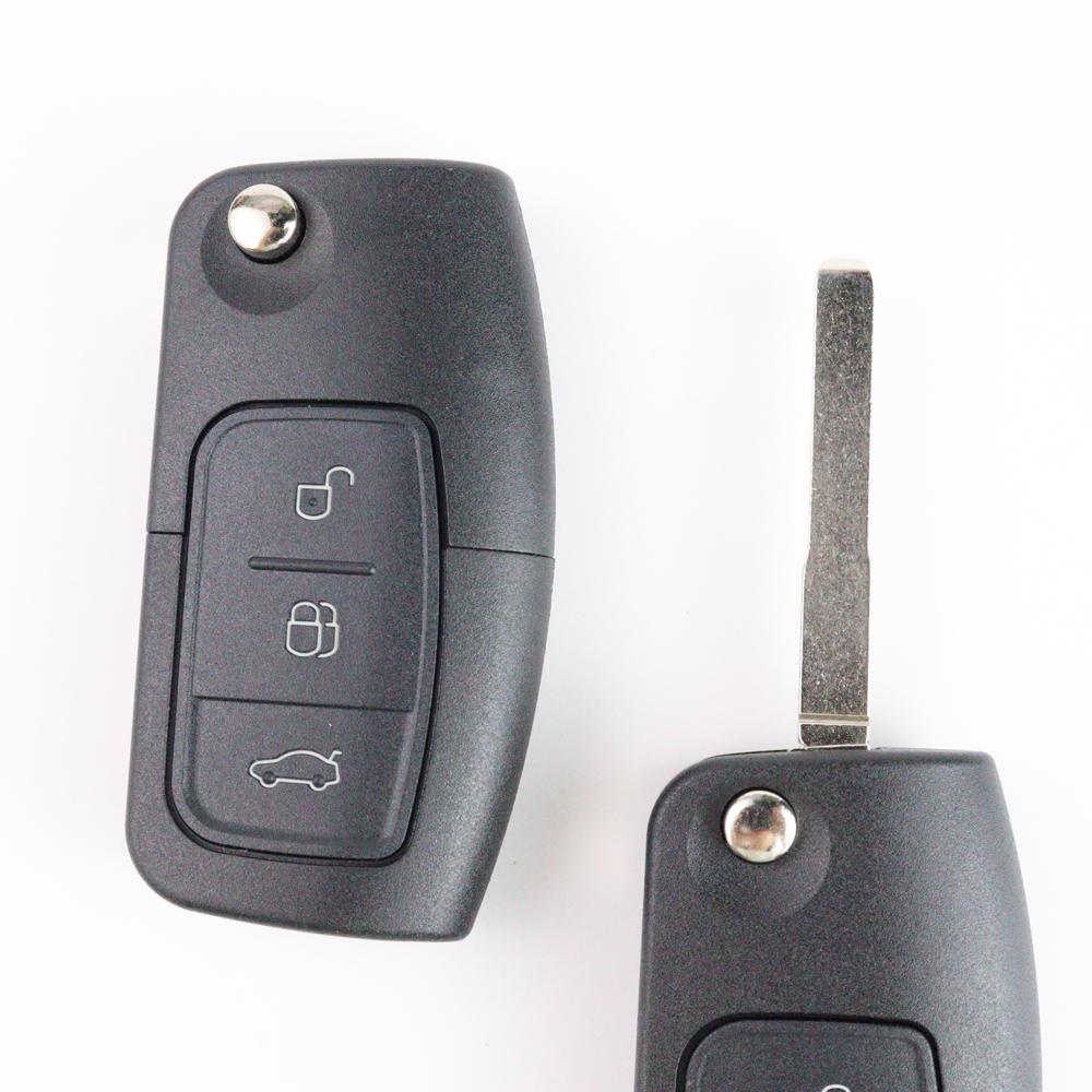 2/3 Buttons Car Key Fob Case Shell Housing For Ford Focus 2 3 Mk2 Fiesta Mondeo Galaxy Falcon Territory Ecosport C-Max