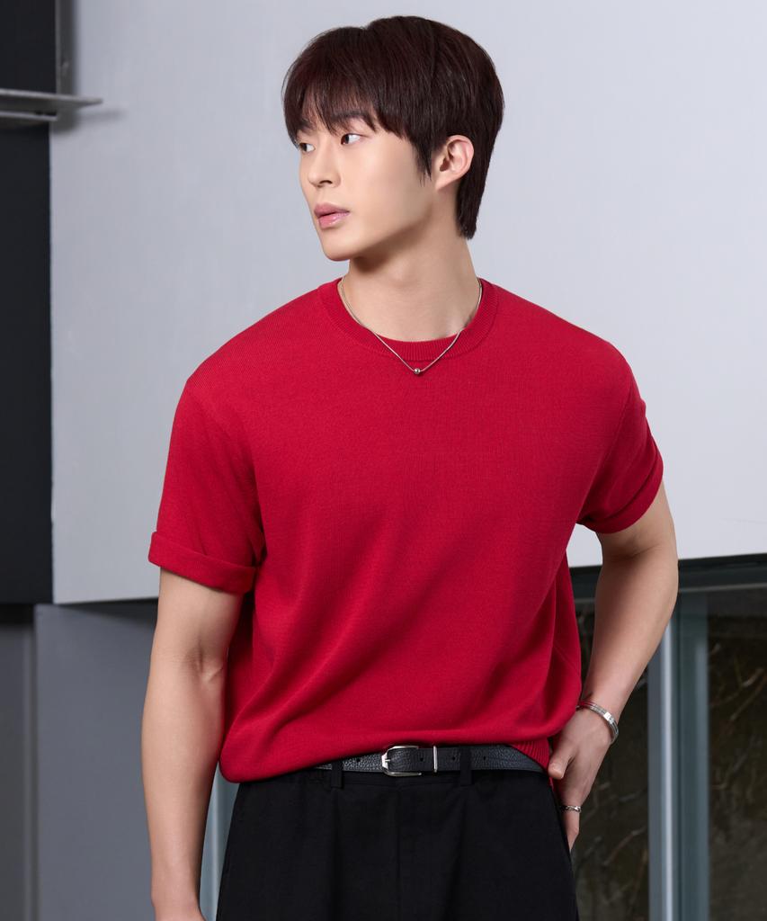 HYOJI 26 Ss Washable Linen Round Crop Knit (6 Colors)