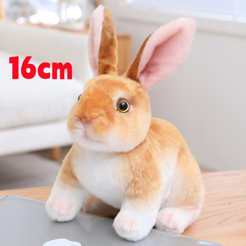 Simulation Hase Plüschpuppe Realistisch Niedlich Felliges Tier Hase Plüschtier Spielzeug Modell Weihnachtsgeschenk Kawaii Heimdekoration