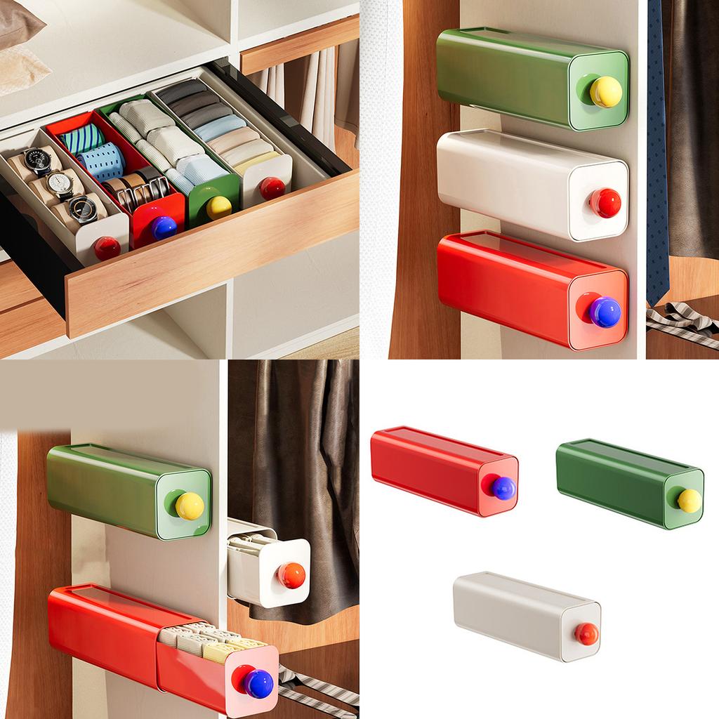 Space Saving Stackable Drawer Cosmetics Organizer Stationery Holder Dopamine Desktop Storage Box for Home Or Office Use