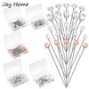 100PCS Bouquet Pins Pearl Corsage Crystal Diamond Head Pins 65MM Straight Head Pins for DIY Wedding Crafts Jewelry Decoration