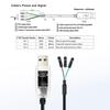DTECH USB TTL Serial Converter Cable with FTDI Pitch Female Compatible with Windows and Mac 3.3V 1.8m Chipset, 3-Pin 2.54mm Connector, FT232RL, 11,