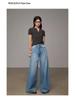 Women's Lyocell Tencel High Waist Wide Leg Jeans