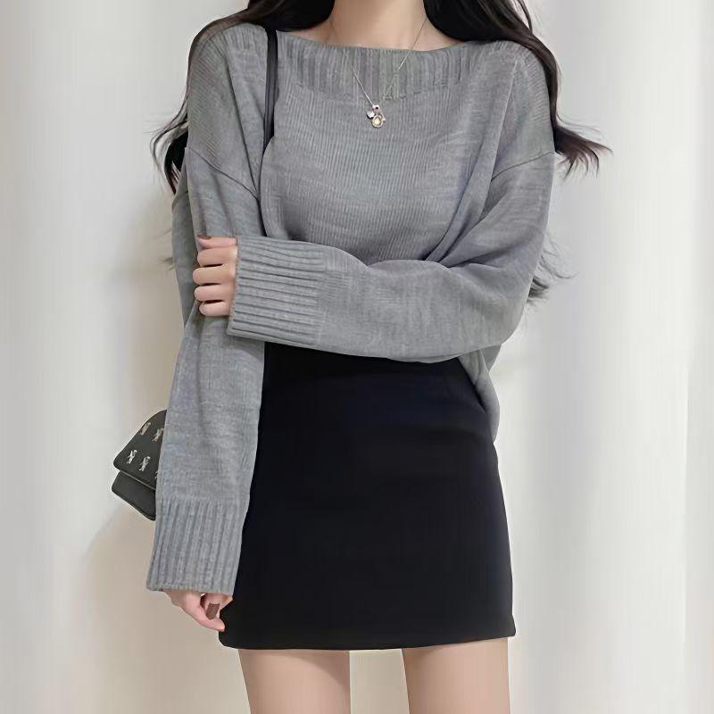 2025 Autumn/Winter Woolen High-Waisted A-Line Mini Skirt - Korean Style, Slimming, Versatile, College Chic, Anti-Exposure.