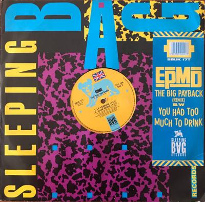 12inch Record EPMD  The Big Payback SBUK17T Sleeping Bag Re 1989 UK Rap  HipHopRB Used