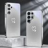 Gentle Heart Whisper Electroplated Silver Phone Case For Samsung A31 A22 A32 A42 A52 A72 A13 A36 A56 A07 A17 A37 A57 Back Cover