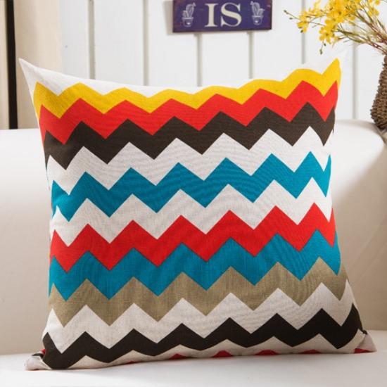 Design Nordic Ins Plush Geometric Black Yellow Sofa Pillow Pillow Cushion