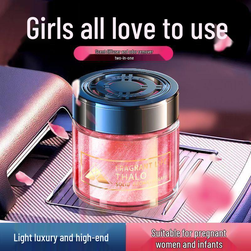 Gardenia Scent Car Air Freshener Balm - High-End Quicksand Solid Deodorizer for Home and Vehicle