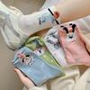 Women Socks Cartoon Cat Dog Japanese Kawaii Cute Middle Tube Socks Women Autumn and Winter Retro Long Socks