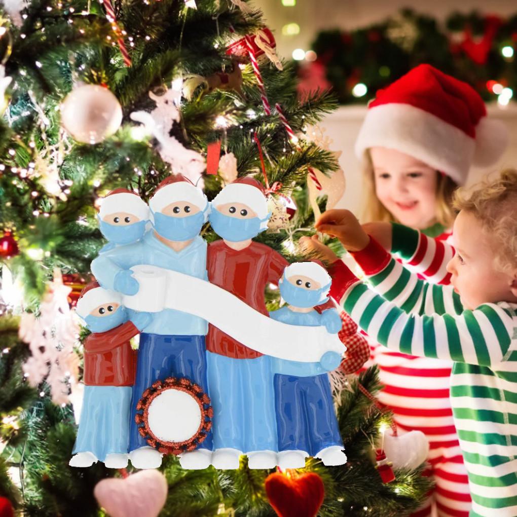 2020 Xmas Christmas Tree Hanging Pendant Ornament ADD Name DIY Family Decoration