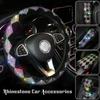Bling Strass Diamant Lenkrad Abdeckung Universal Auto Zubehör Dekor Rückspiegel Abdeckung DIY Auto