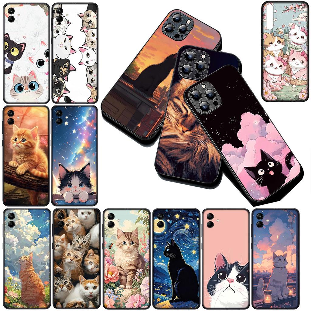 Cover for Xiaomi Redmi Note 12 11 10 A3 Pro 10A 10C 12C Note12 5G 4G Casing Silicone Phone Case Comics Meow Kitten Cat